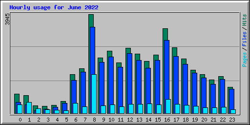 Hourly usage for June 2022