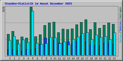 Stunden-Statistik im Monat Dezember 2025