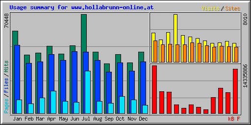 Usage summary for www.hollabrunn-online.at